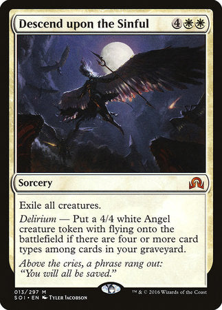 Descend upon the Sinful [Shadows over Innistrad] | The Time Vault CA