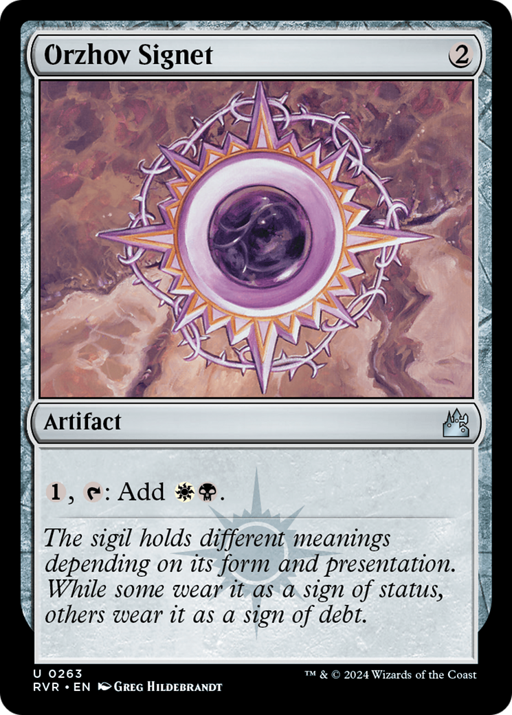 Orzhov Signet [Ravnica Remastered] | The Time Vault CA