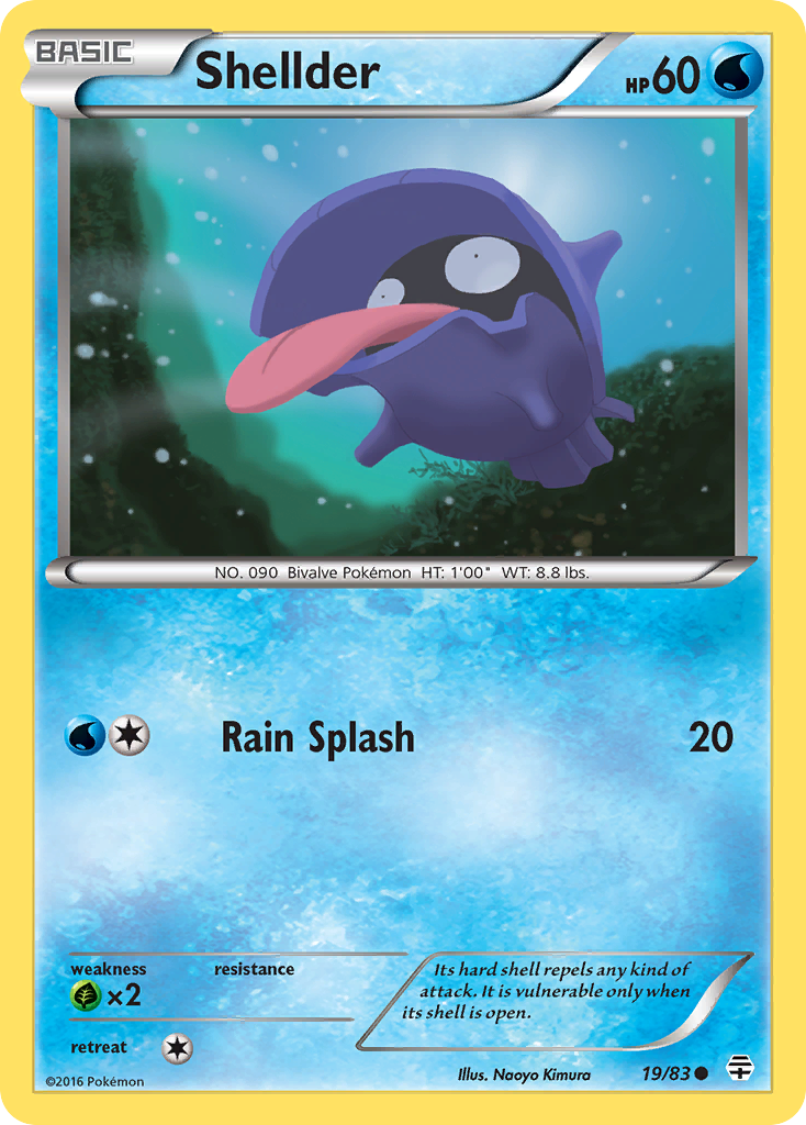 Shellder (19/83) [XY: Generations] | The Time Vault CA