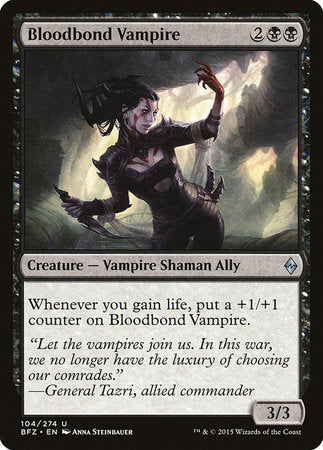 Bloodbond Vampire [Battle for Zendikar] | The Time Vault CA