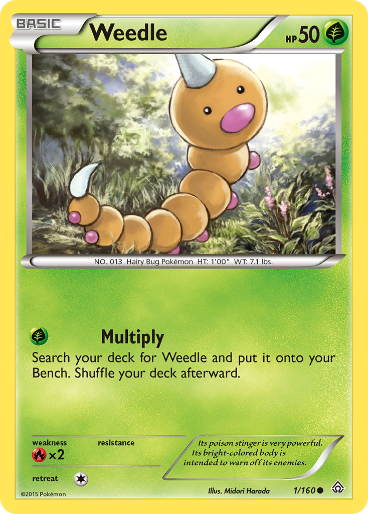 Weedle (1/160) [XY: Primal Clash] | The Time Vault CA