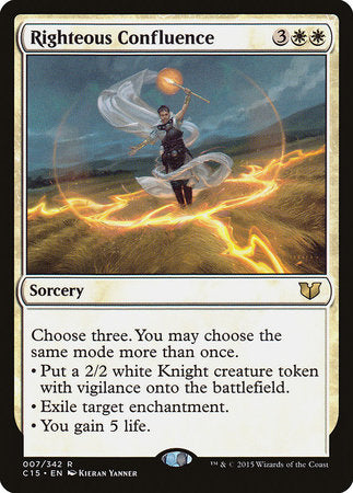 Righteous Confluence [Commander 2015] | The Time Vault CA