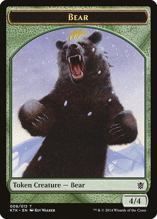 Bear Token [Khans of Tarkir Tokens] | The Time Vault CA