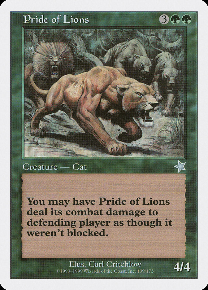 Pride of Lions [Starter 1999] | The Time Vault CA