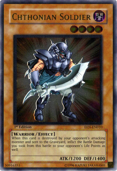 Chthonian Soldier [EEN-EN010] Ultimate Rare | The Time Vault CA