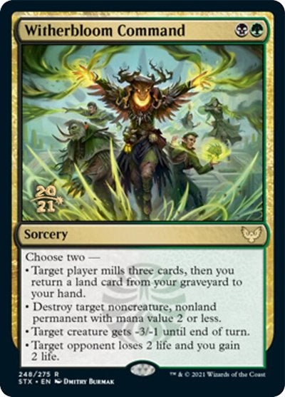 Witherbloom Command [Strixhaven: School of Mages Prerelease Promos] | The Time Vault CA