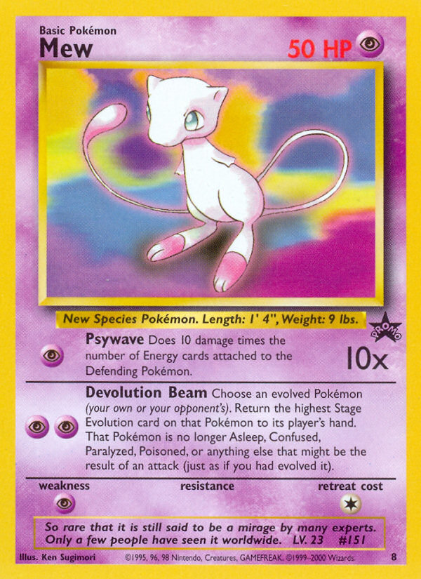 Mew (8) [Wizards of the Coast: Black Star Promos] | The Time Vault CA