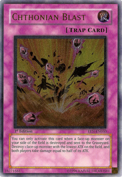 Chthonian Blast [EEN-EN050] Ultimate Rare | The Time Vault CA