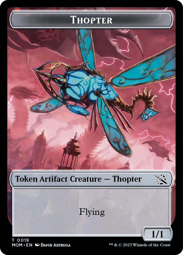 First Mate Ragavan // Thopter Double-Sided Token [March of the Machine Tokens] | The Time Vault CA