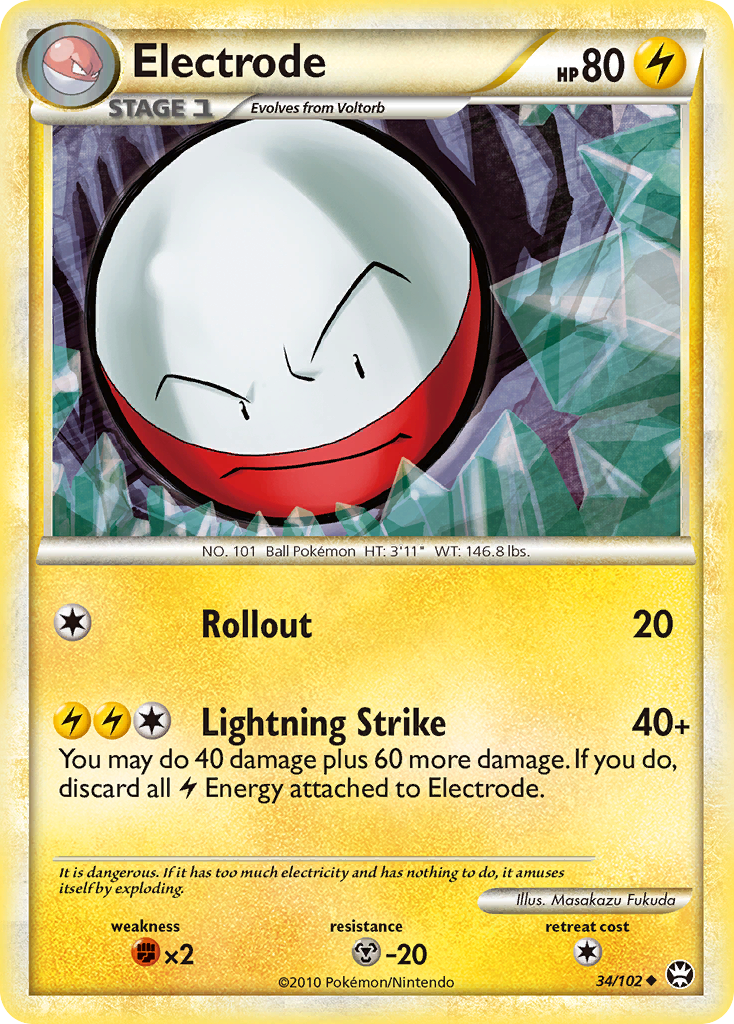 Electrode (34/102) [HeartGold & SoulSilver: Triumphant] | The Time Vault CA