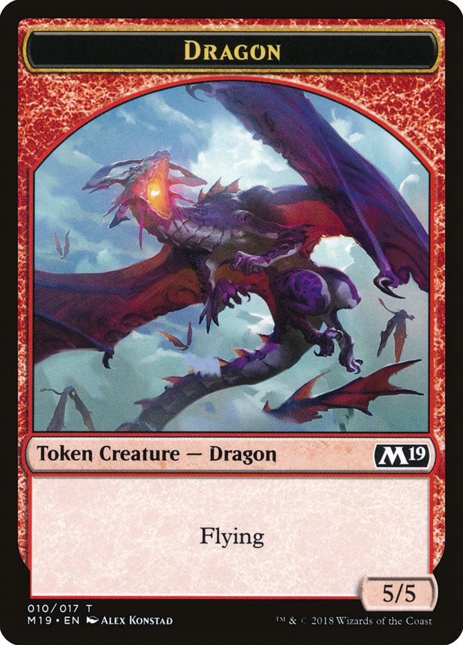 Dragon (010/017) [Core Set 2019 Tokens] | The Time Vault CA