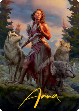 Arlinn, the Pack's Hope 1 Art Card (Gold-Stamped Signature) [Innistrad: Midnight Hunt Art Series] | The Time Vault CA