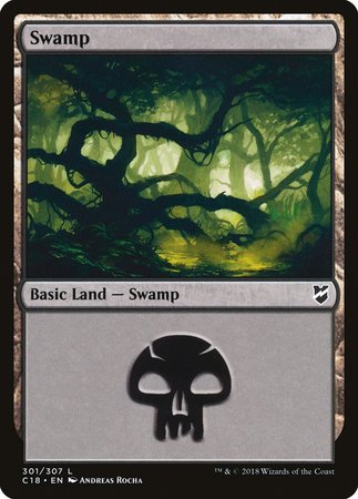 Swamp (301) [Commander 2018] | The Time Vault CA