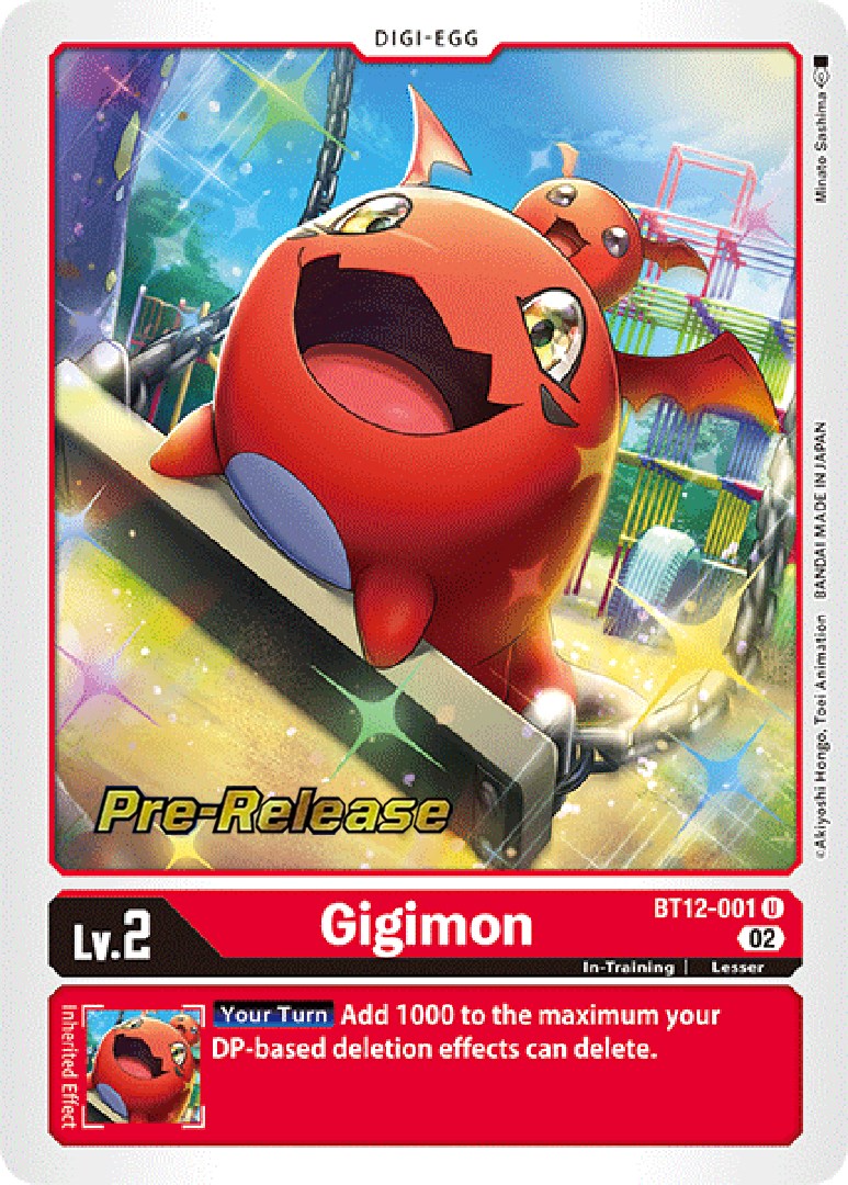 Gigimon [BT12-001] [Across Time Pre-Release Cards] | The Time Vault CA