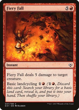 Fiery Fall [Archenemy: Nicol Bolas] | The Time Vault CA
