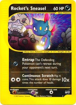 Rocket's Sneasel (5) (Winner) [Best of Promos] | The Time Vault CA