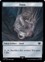 Tentacle // Food (0024) Double-Sided Token (Surge Foil) [The Lord of the Rings: Tales of Middle-Earth Tokens] | The Time Vault CA