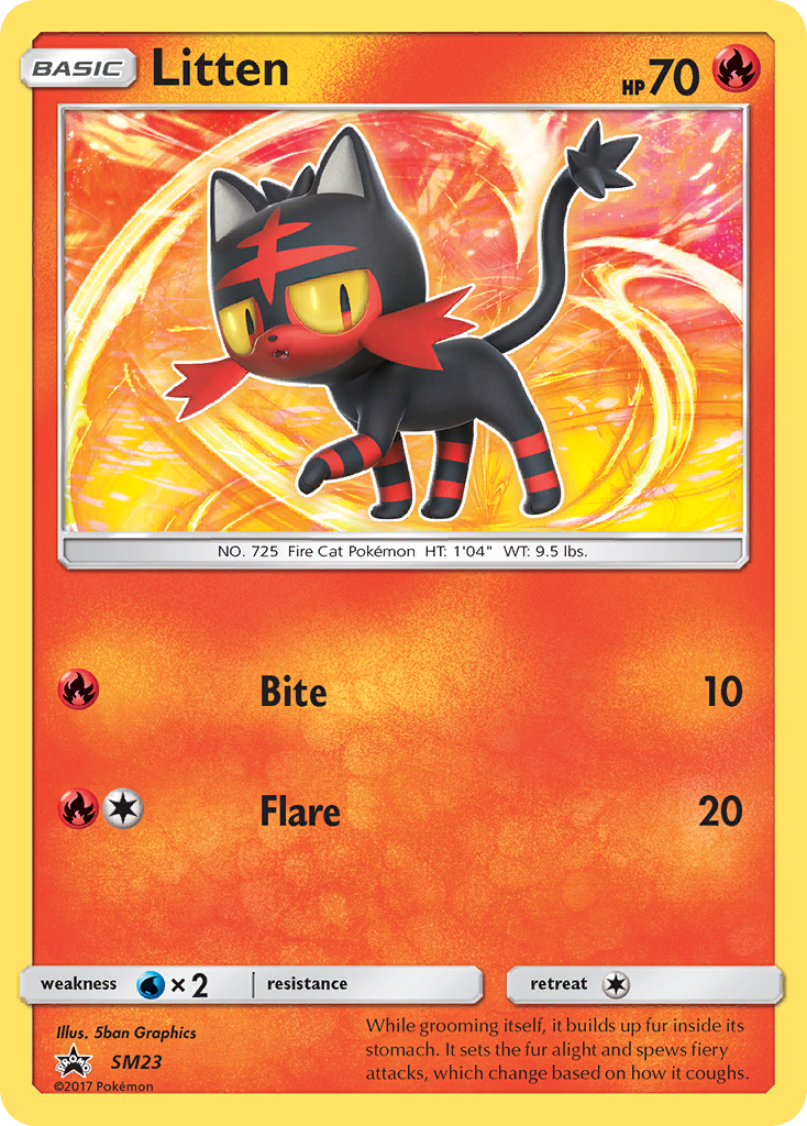 Litten (SM23) [Sun & Moon: Black Star Promos] | The Time Vault CA