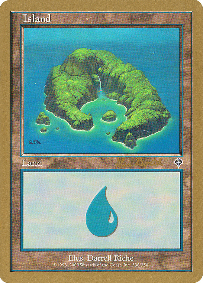 Island (ab338) (Alex Borteh) [World Championship Decks 2001] | The Time Vault CA