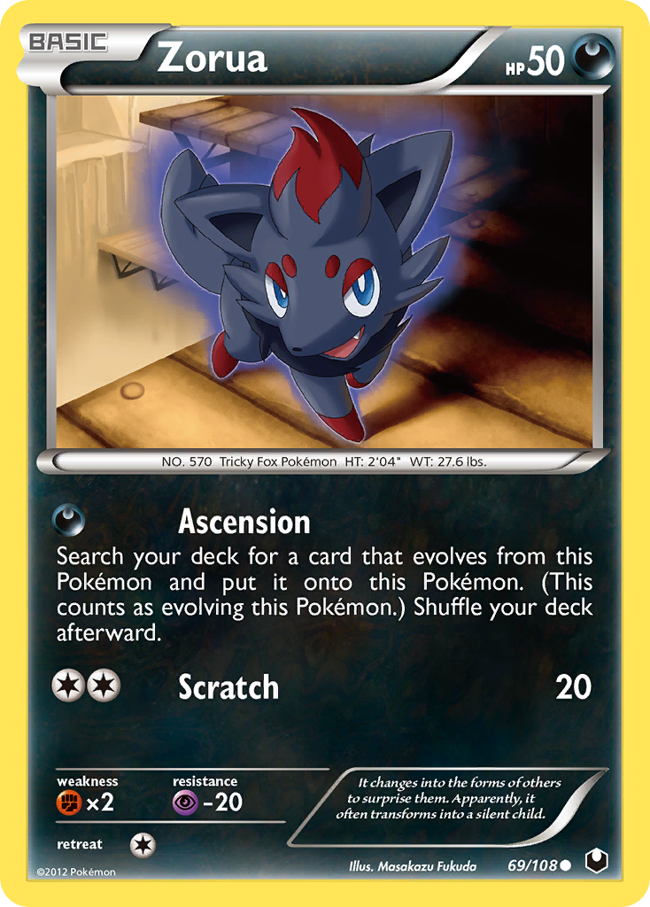 Zorua (69/108) [Black & White: Dark Explorers] | The Time Vault CA