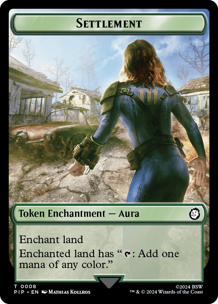 Settlement // Food (013) Double-Sided Token [Fallout Tokens] | The Time Vault CA