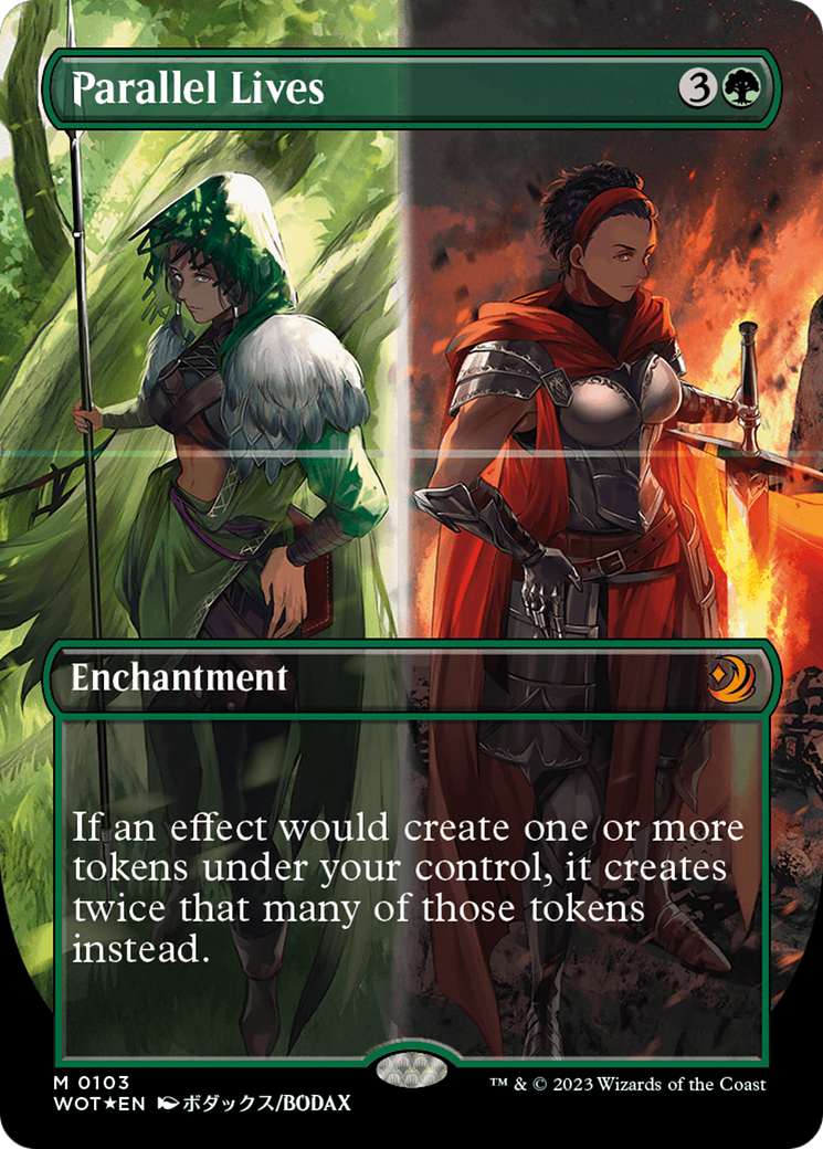 Parallel Lives (Anime Borderless) (Confetti Foil) [Wilds of Eldraine: Enchanting Tales] | The Time Vault CA
