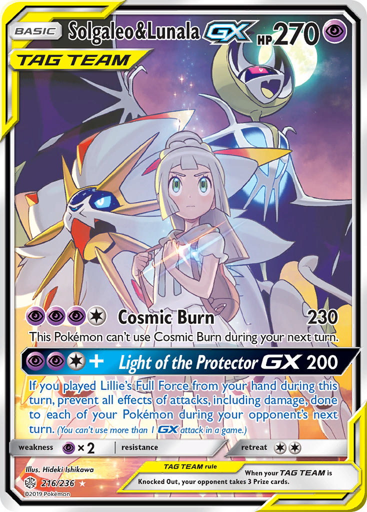 Solgaleo & Lunala GX (216/236) [Sun & Moon: Cosmic Eclipse] | The Time Vault CA