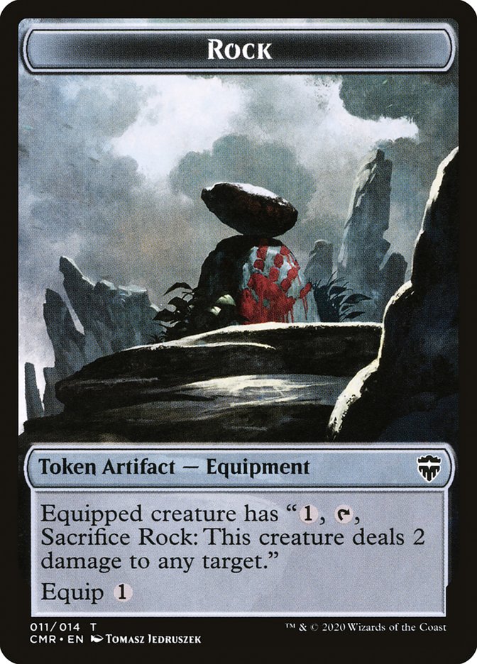 Rock // Soldier Token [Commander Legends Tokens] | The Time Vault CA