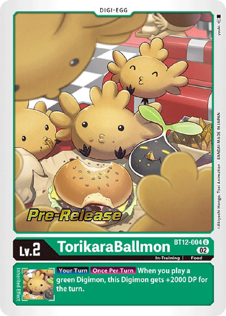 TorikaraBallmon [BT12-004] [Across Time Pre-Release Cards] | The Time Vault CA