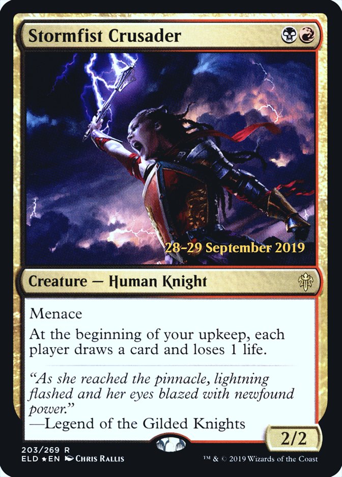 Stormfist Crusader  [Throne of Eldraine Prerelease Promos] | The Time Vault CA