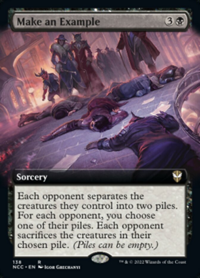 Make an Example (Extended Art) [Streets of New Capenna Commander] | The Time Vault CA