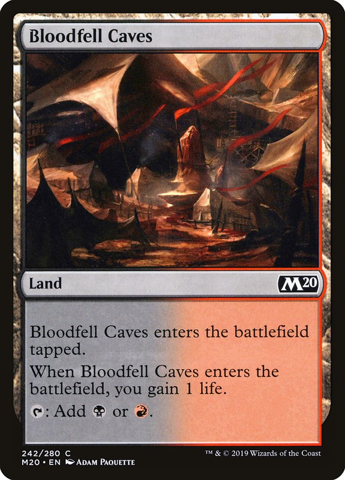 Bloodfell Caves [Core Set 2020] | The Time Vault CA