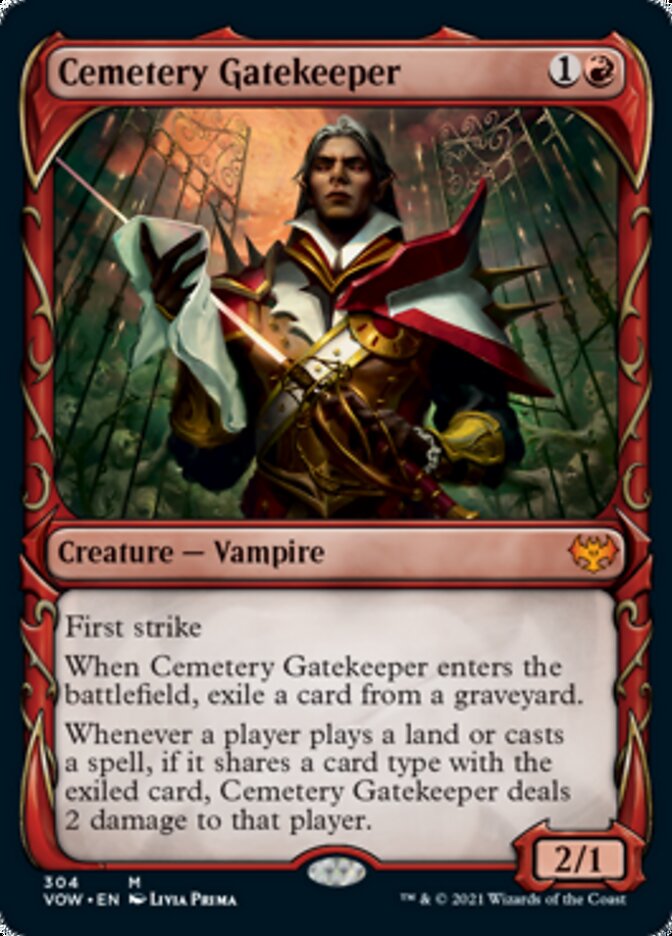 Cemetery Gatekeeper (Showcase Fang Frame) [Innistrad: Crimson Vow] | The Time Vault CA