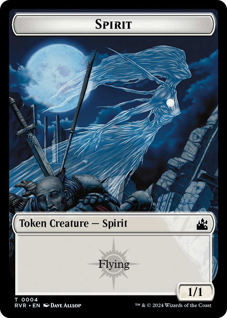 Goblin (0008) // Spirit (0004) Double-Sided Token [Ravnica Remastered Tokens] | The Time Vault CA