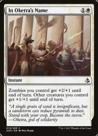 In Oketra's Name [Amonkhet] | The Time Vault CA