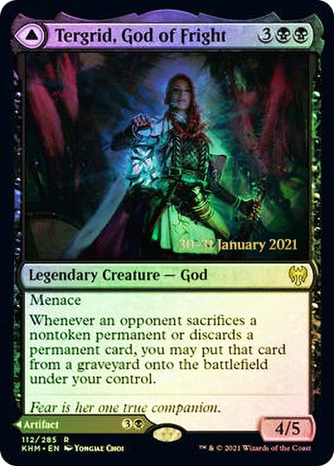 Tergrid, God of Fright // Tergrid's Lantern  [Kaldheim Prerelease Promos] | The Time Vault CA