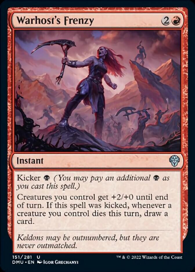Warhost's Frenzy [Dominaria United] | The Time Vault CA