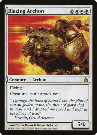 Blazing Archon [Ravnica: City of Guilds] | The Time Vault CA