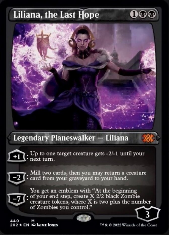 Liliana, the Last Hope (Foil Etched) [Double Masters 2022] | The Time Vault CA