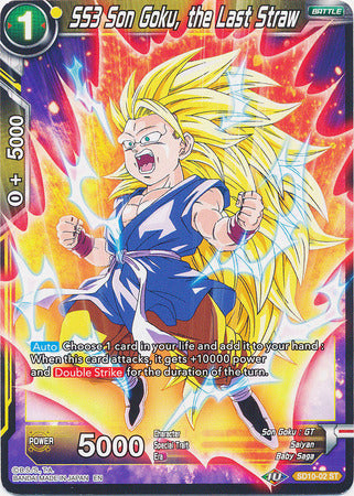 SS3 Son Goku, the Last Straw (Starter Deck - Parasitic Overlord) [SD10-02] | The Time Vault CA