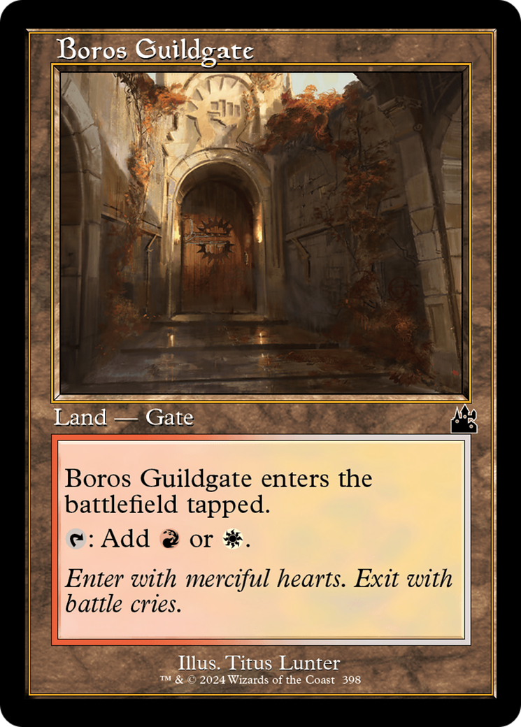 Boros Guildgate (Retro Frame) [Ravnica Remastered] | The Time Vault CA