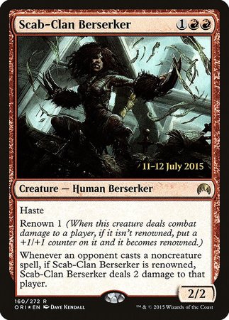 Scab-Clan Berserker [Magic Origins Promos] | The Time Vault CA