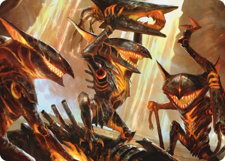 Gleeful Demolition Art Card [Phyrexia: All Will Be One Art Series] | The Time Vault CA