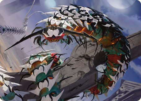 Atraxa's Skitterfang Art Card [Phyrexia: All Will Be One Art Series] | The Time Vault CA