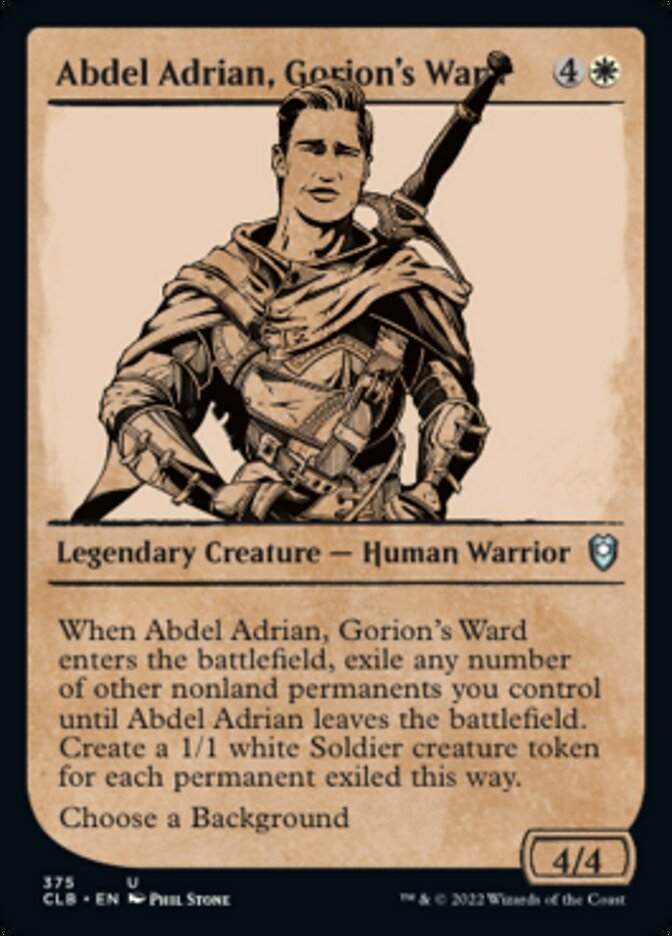 Abdel Adrian, Gorion's Ward (Showcase) [Commander Legends: Battle for Baldur's Gate] | The Time Vault CA