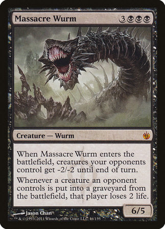 Massacre Wurm [Mirrodin Besieged] | The Time Vault CA