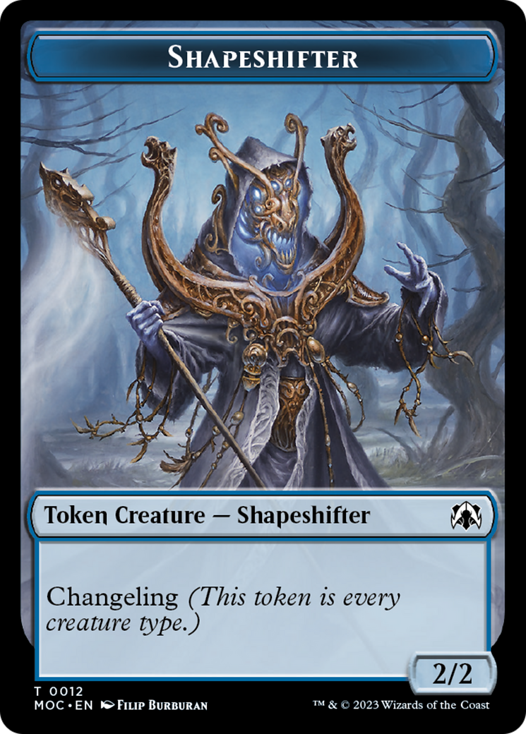 Blood // Shapeshifter Double-Sided Token [March of the Machine Commander Tokens] | The Time Vault CA