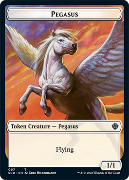 Pegasus // Thopter Double-Sided Token [Starter Commander Decks] | The Time Vault CA