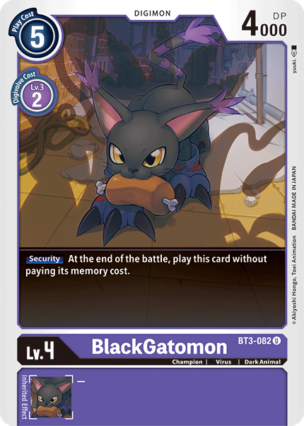 BlackGatomon [BT3-082] [Release Special Booster Ver.1.5] | The Time Vault CA