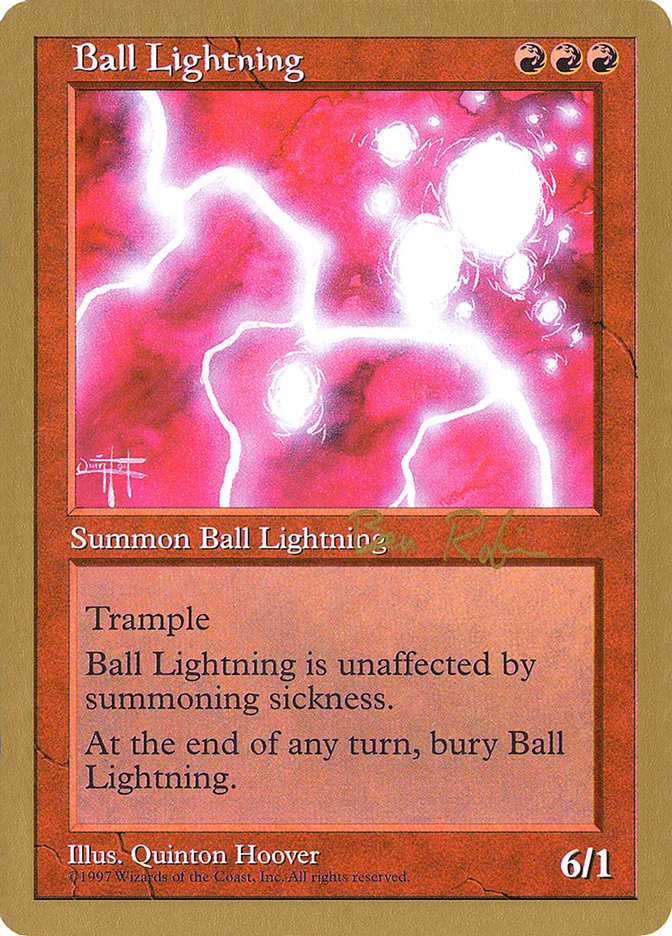 Ball Lightning (Ben Rubin) [World Championship Decks 1998] | The Time Vault CA